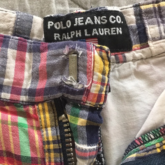 Ralph Lauren Polo Jeans Co. Madras Plaid Shorts - Picture 4 of 5